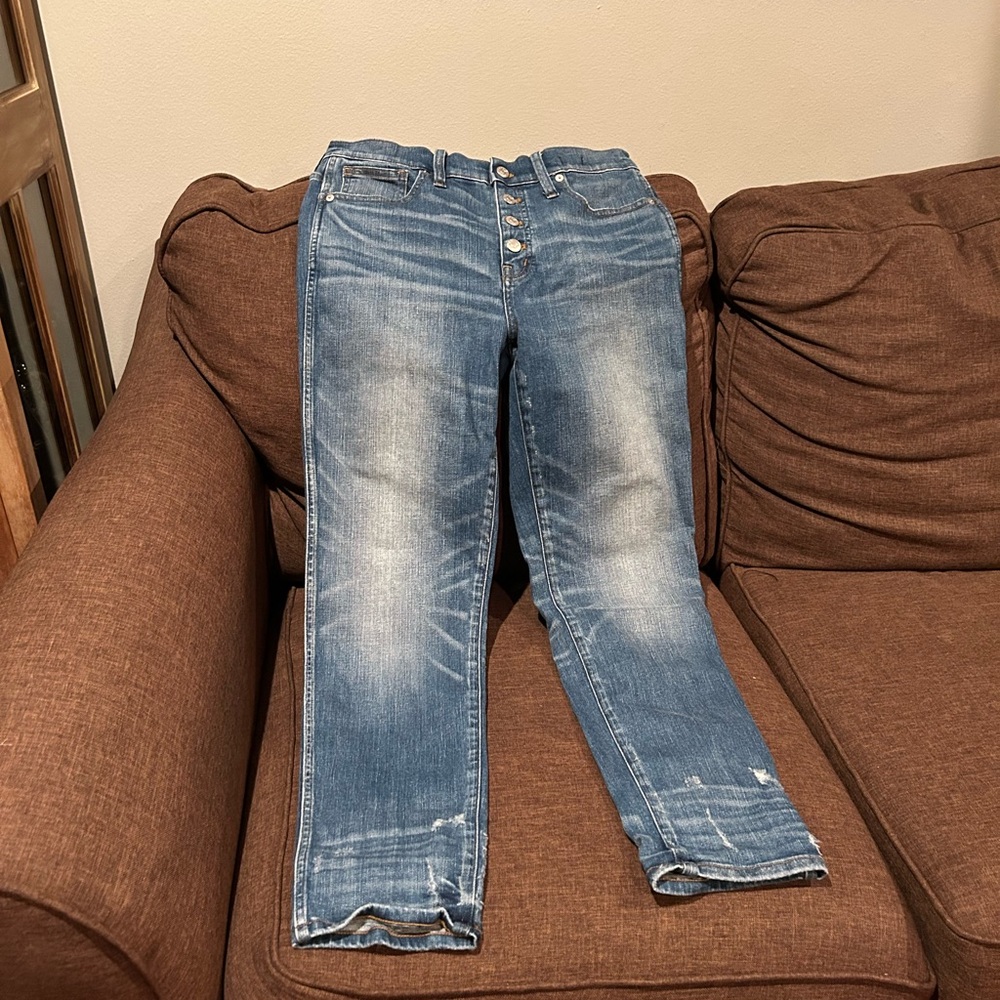 Madewell Women's Straight Leg Blue Jeans